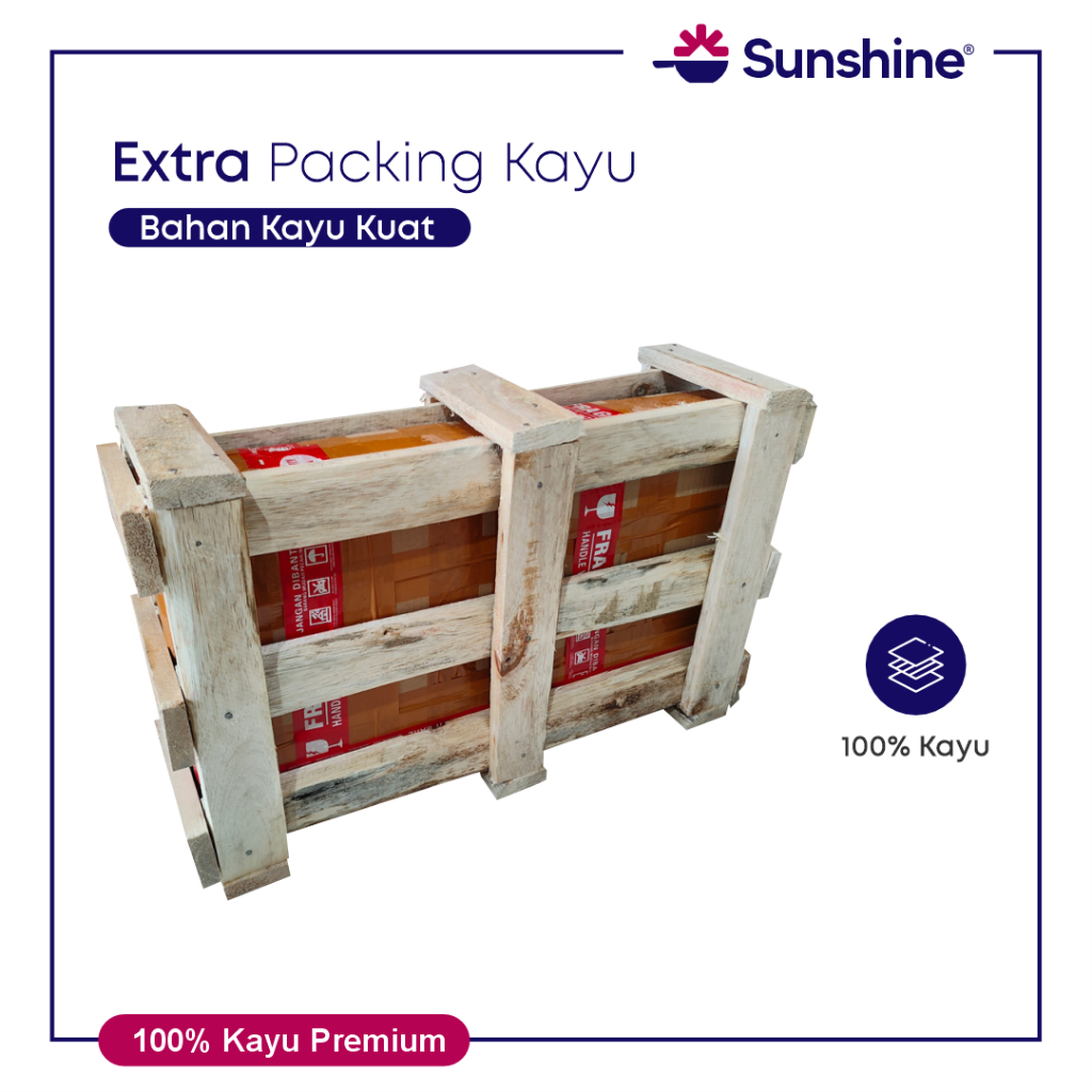 

Extra Packing Kayu Tebal dan Kuat