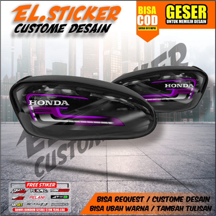 STRIPING CB100 STICKER CB100 UV TRANSPARAN, STICKER VARIASI HONDA CB 100 STRIPING CB125 TRANSPARAN 1