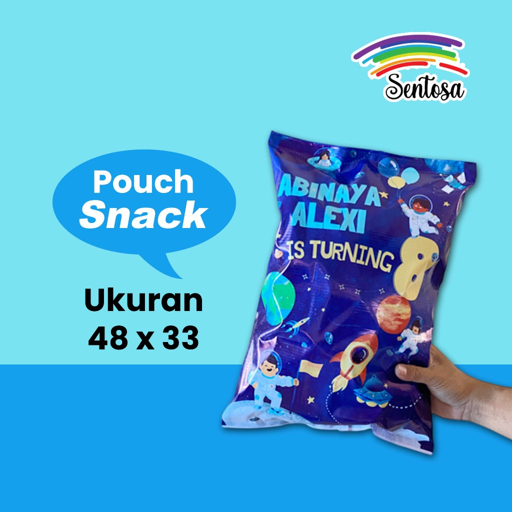 

Bingkisan POUCH SNACK UK 48X33 Bisa Untuk Ultah Hajatan Dll Free Design Bisa Custom Nama