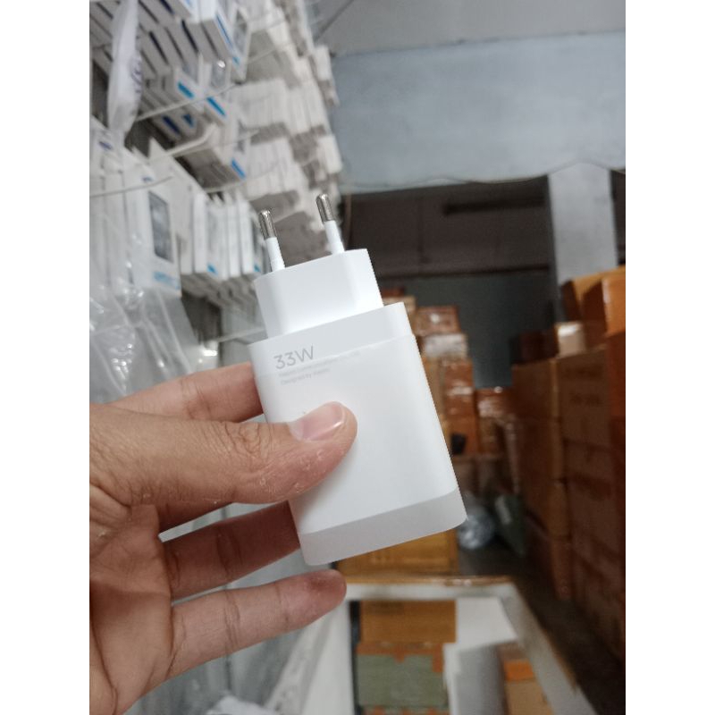 BATOK ADAPTER / KEPALA CHARGER XIAOM1 NOTE 9 PRO || TURBO CHARGER (33W)
