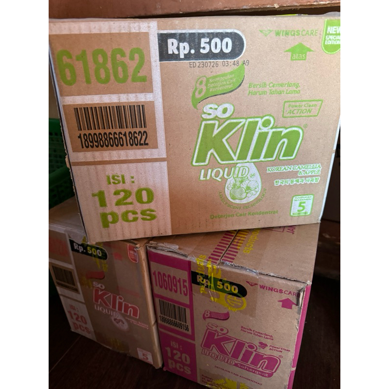 soklin liquid so klin liquid renceng 1 dus @500