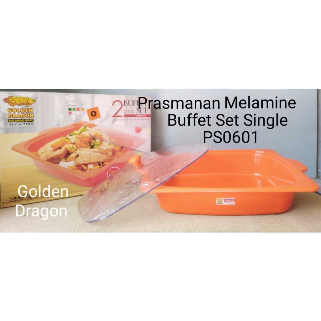 Prasmanan Melamine / Buffet Set Single PS0601 / Golden Dragon / Melamine