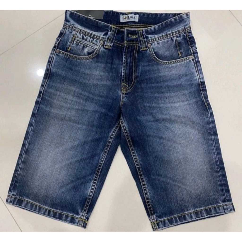 CELANA PENDEK PRIA JEANS LOIS / Celana Jeans Pendek Pria Original 100% Lois Model Terbaru