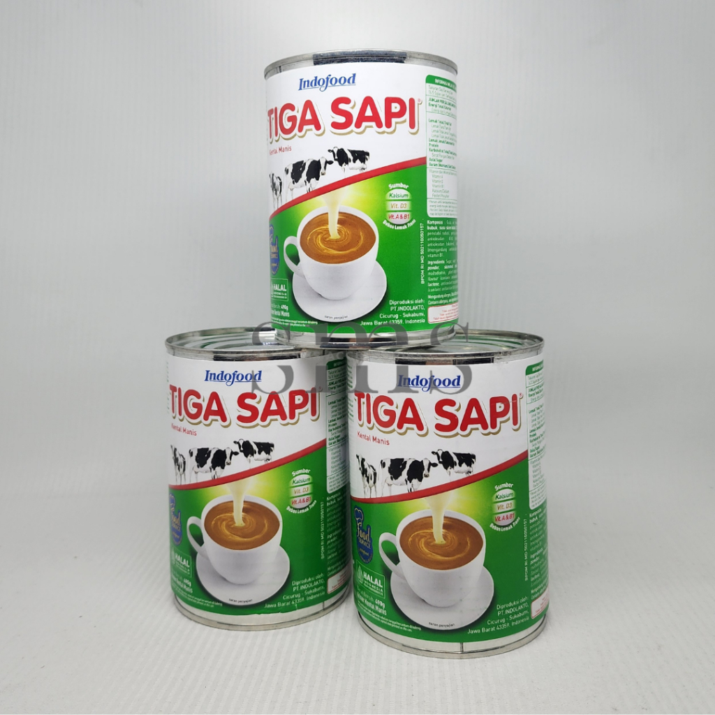 

SUSU TIGA SAPI [490 GR] | SUSU KENTAL MANIS MERK TIGA SAPI | TIGA SAPI INDOFOOD