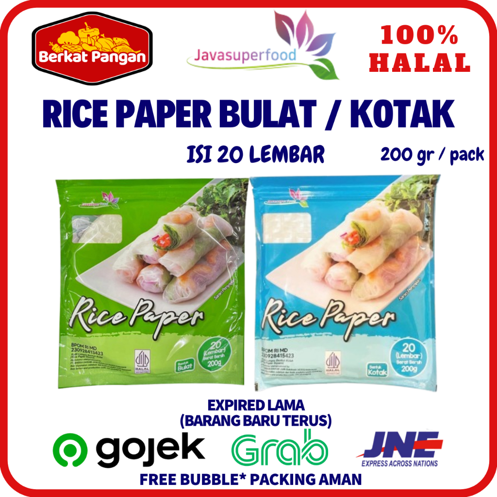 

Rice Paper / Banh Trang High Quality Rice Paper 22cm / Kulit Lumpia Vietnam