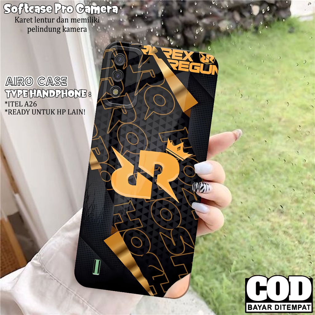 Case ITEL A26 - Softcase ITEL A26 - Fashion Case GAME - Casing ITEL A26 - Softcase Pro Camera - Tpu 
