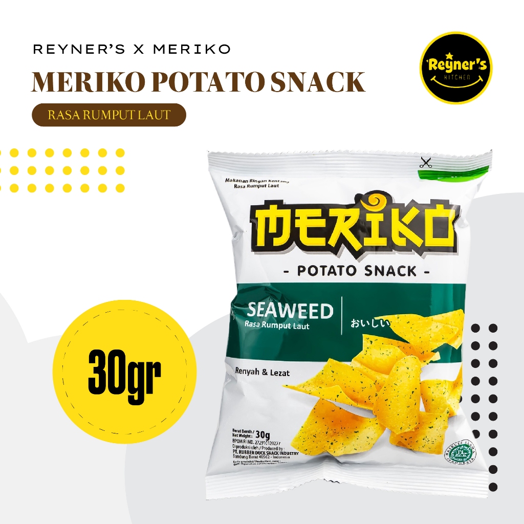 

Reyner's X Meriko Cemilan rasa Seaweed ( Rumput Laut ) 28 gr
