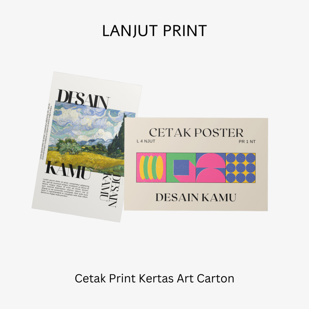 

Lanjut Print Cetak Poster Print Kertas Art Carton Full Color
