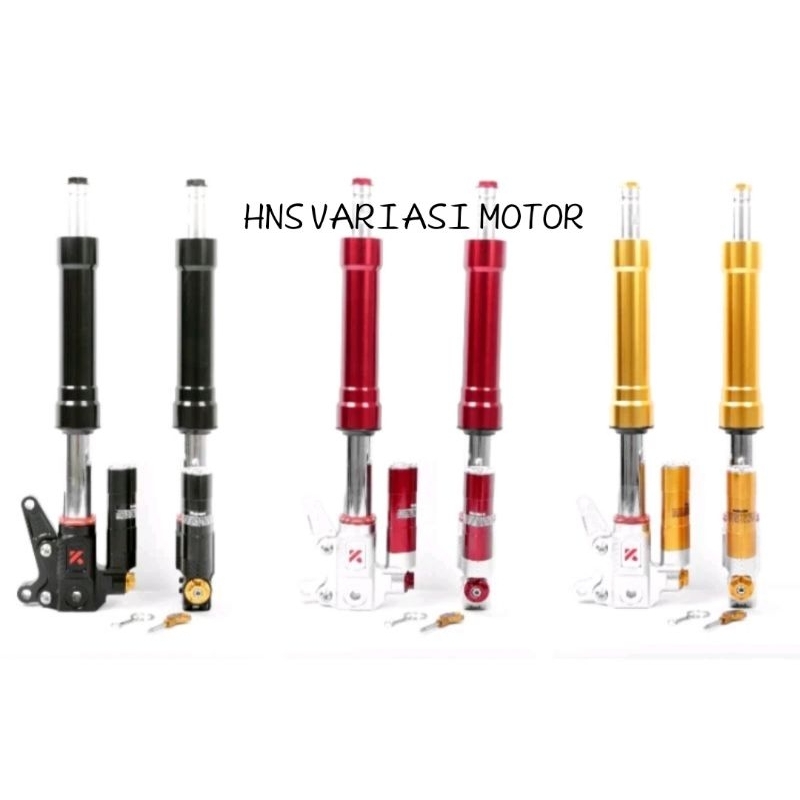 SHOCK TABUNG DEPAN KTC KYTACO UPSIDEDOWN FAZZIO MIO J FREEGO MIO GEAR FINO XEON XRIDE CLICK REBOUND