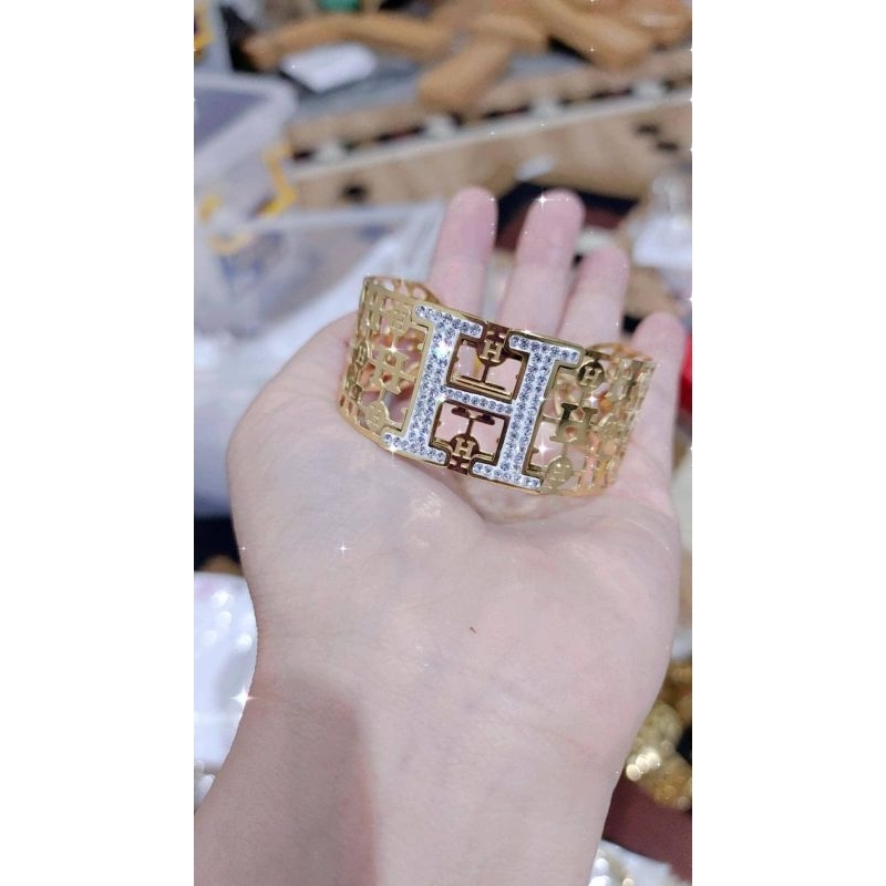 gelang H dubai titanium