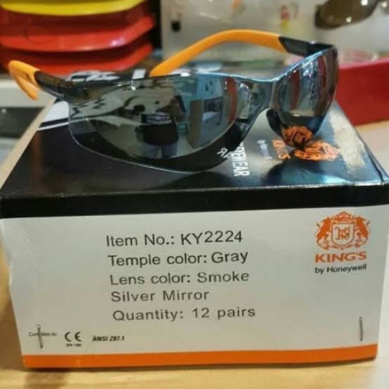 Kacamata Safety King's ky2224 Smoke / Kacamata Las Kings Smoke