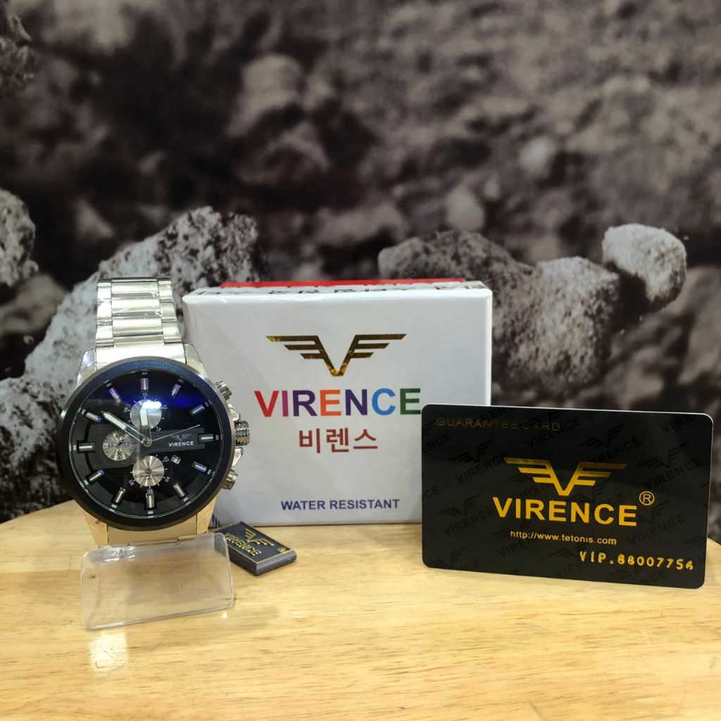 Jam Tangan Pria VIRENCE Rantai Besi