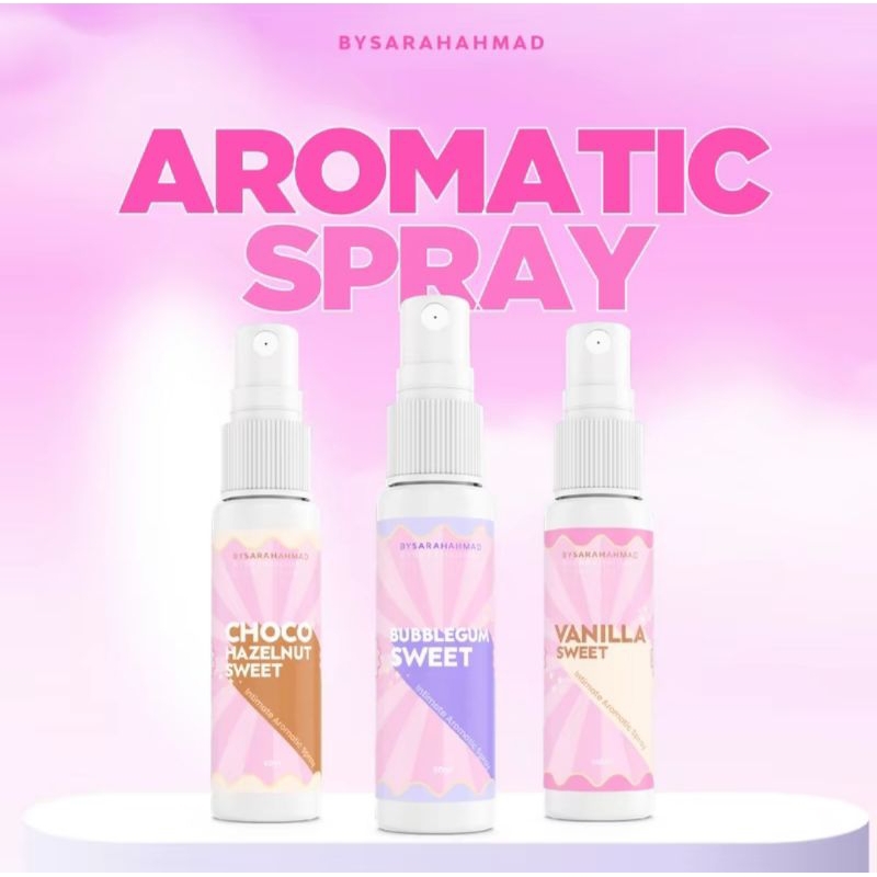 AROMATIC SPRAY BY SARAH AHMAD BYSARAHAHMAD SPRAY JIL JILL BUNDLING ASOY SPRAY MISS V INTIMATE SPRAY 