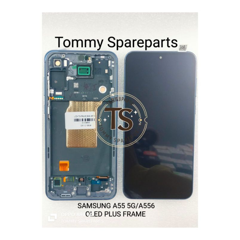 LCD TOUCHSCREEN PLUS FRAME SAMSUNG GALAXY A55 5G A556 A556E 6.6 INCHI OLED FINGERPRINT FUNGSI
