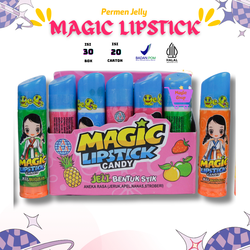 

PERMEN JELI MAGIC LIPSTICK ISI 30 / JELLY STICK PUTAR