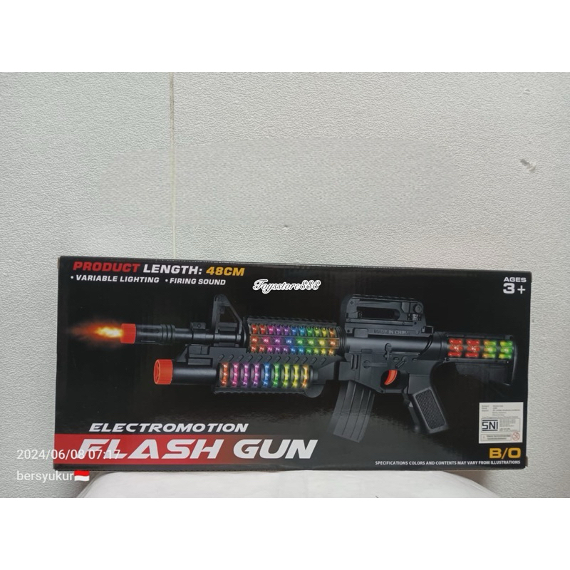 Mainan Tembakan Anak Electromotion Flash Gun AK858