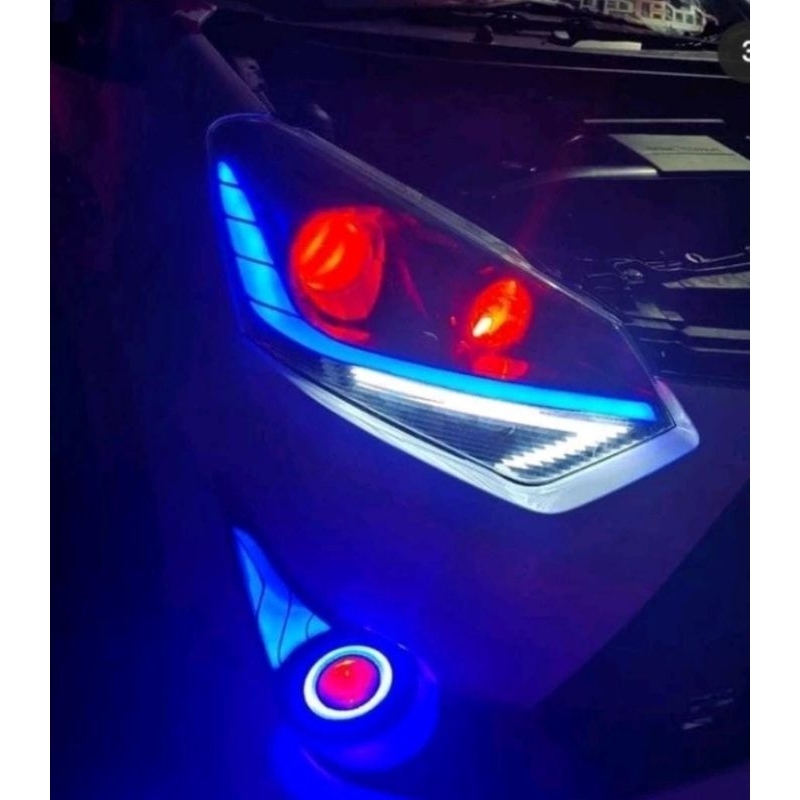 lampu agya 1.2 new custom headlamp foglamp mobil agya baru