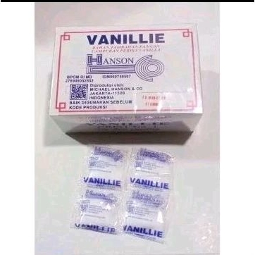 Vanillie Hanson Pewanggi Kue Minuman 100 Pcs - Baking vanillie