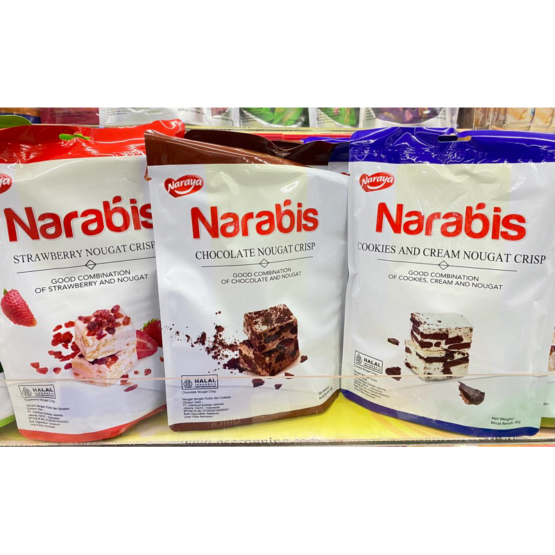 

NARAYA NARABIS Nougat Crisp 90 gr / Snack Naraya Narabis Nougat