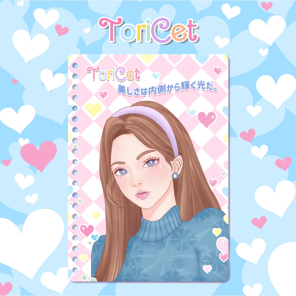 

Loose Leaf / Kertas Binder A5 Toricet - Tori love blue