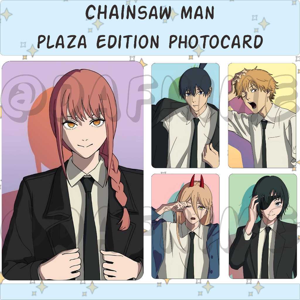 CHAINSAW MAN PLAZA EDITION PHOTOCARD ANIME