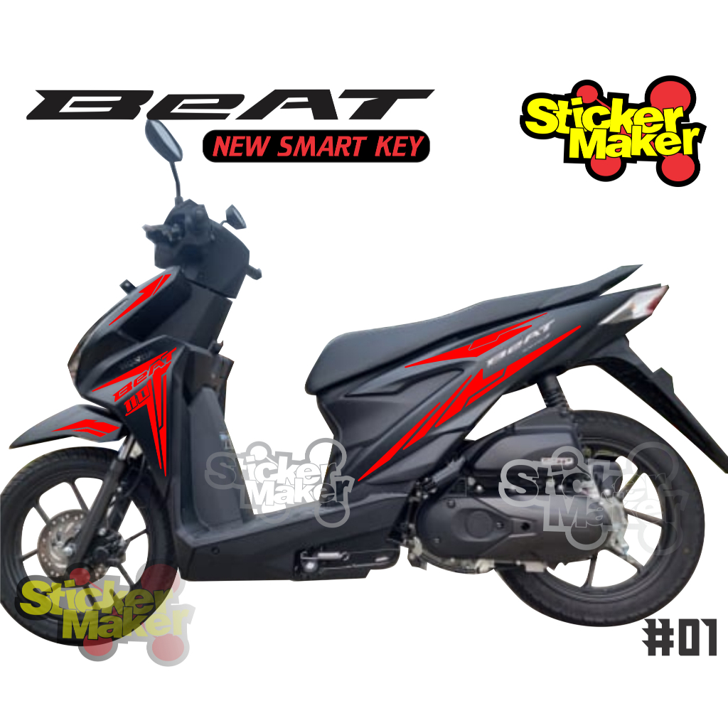 stiker cutting beat new smart key sticker cutting honda beat new 2024 smart key