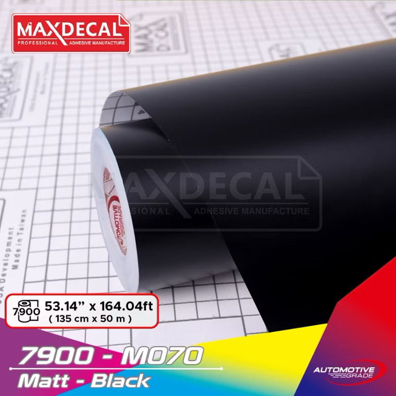 SKOTLET/SCOTLITE STICKER MAXDECAL HITAM DOFF