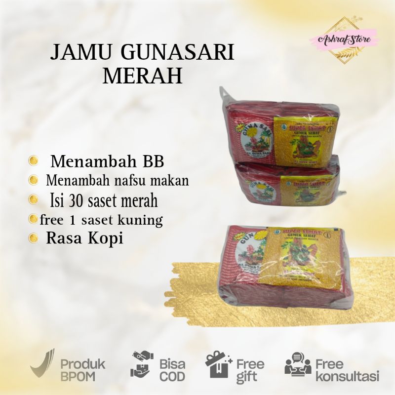 

JAMU GUNASARI MERAH RASA KOPI ISI 30SASET FREE JAMU KUNING ORIGINAL