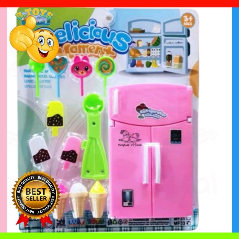mainan kulkas es krim permen anak
