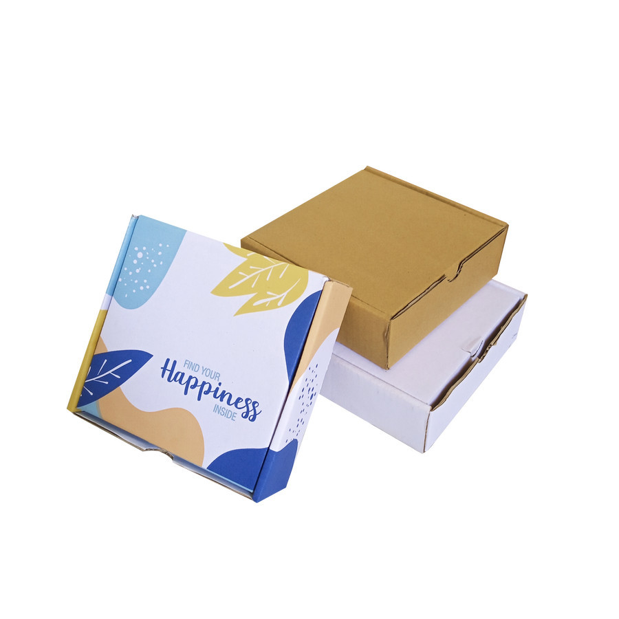 

10 Pcs Box Die Cut Pizza Loyang 16x16x5 Cm Kardus Packing Baju Jersey Kotak Hampers Kado Ultah