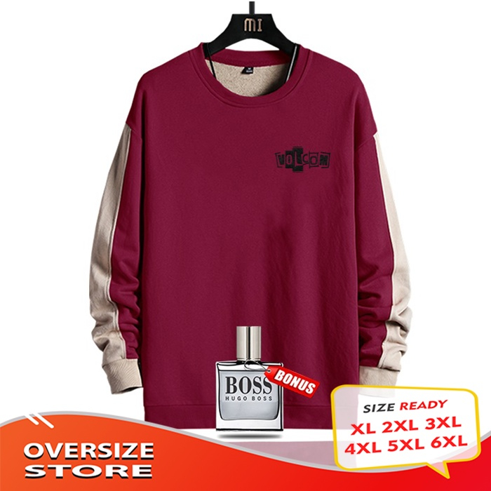 Sweater Crewneck BIG SIZE VOLCOM1 Jaket switer pria wanita Terbaru