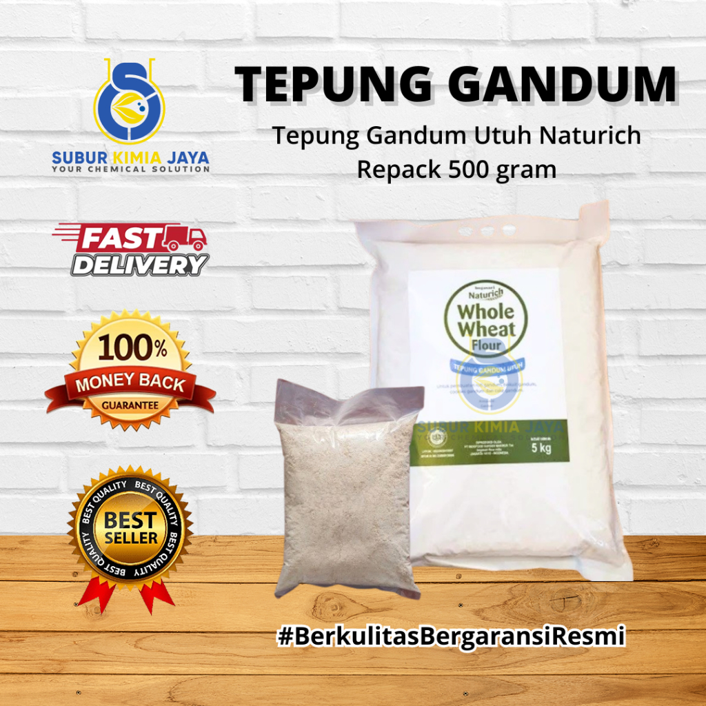 

Tepung Gandum Utuh NATURICH WHOLE WHEAT FLOUR 500gr