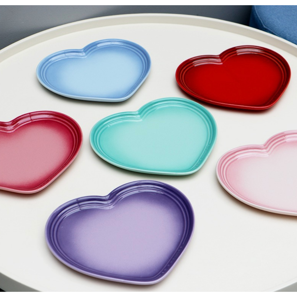 [Le Creuset] Piring Cantik / Piring Hati / Piring Lucu / Hadiah Piring / Souvenir Plate