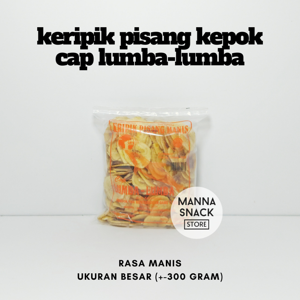 

Manna Snack - Keripik Pisang Kepok Cap Lumba-Lumba Oleh-oleh Khas Malang
