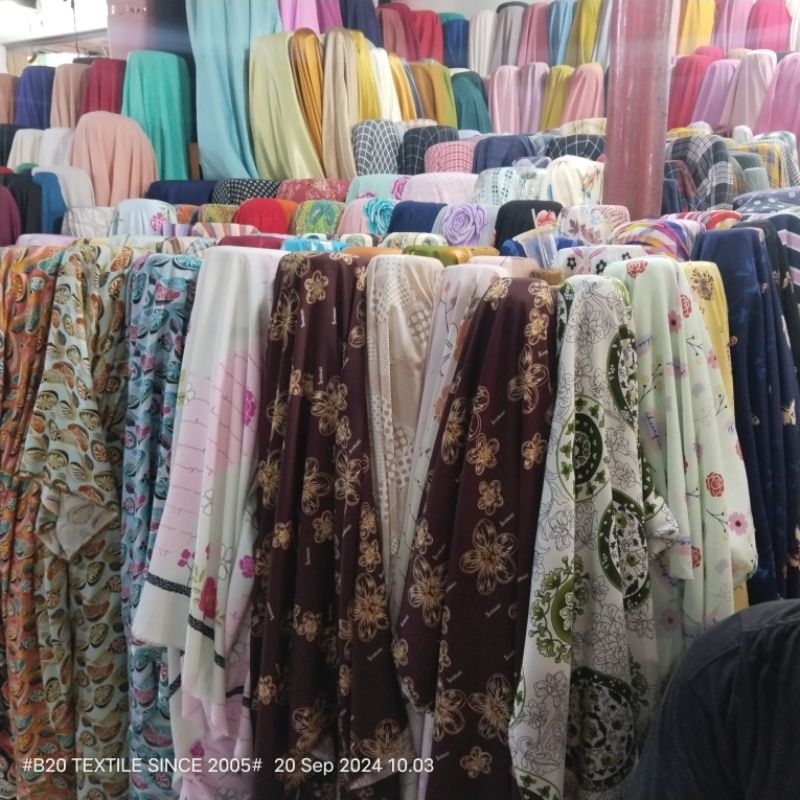 HARGA/0,5 M | KAIN WOLLYCREPE MOTIF - KAIN WOLLY CREPE - BAHAN WOLLYCREPE PREMIUM METERAN KAIN GAMIS