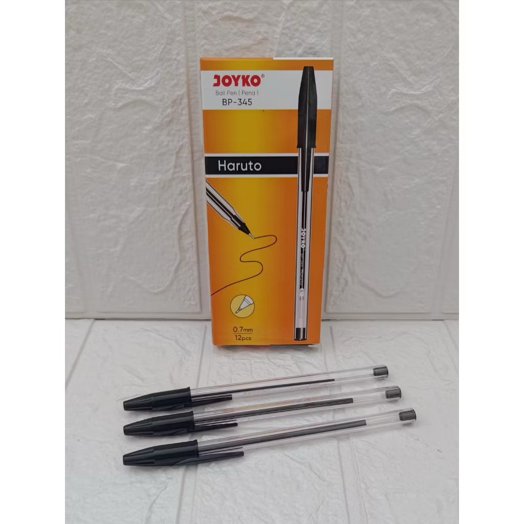 

Pulpen Joyko BP-345 Haruto Hitam Satuan (1pcs)