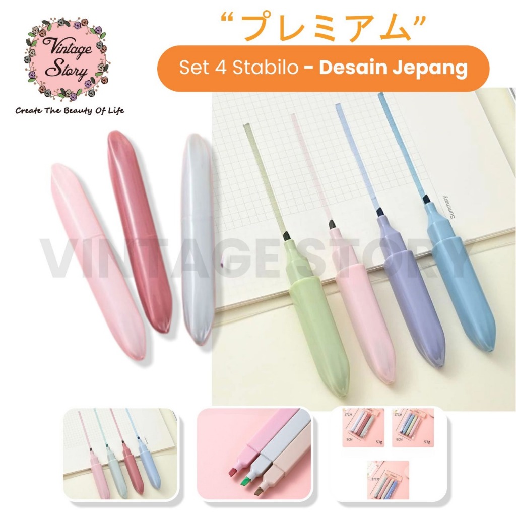 

Stabilo Highlighter Warna Pastel 1 Set 4 Pcs eda Warna Koleksi ATK