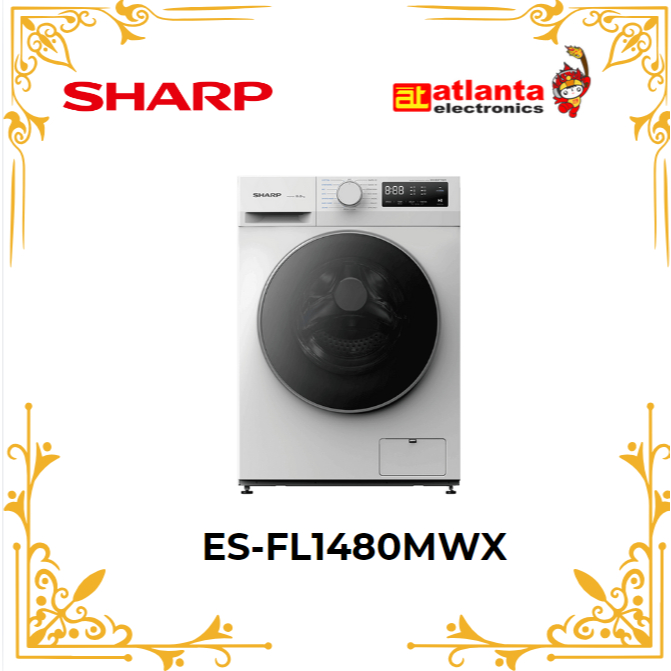 Sharp ES-FL1480MWX Mesin Cuci Front LOADING 8 KG