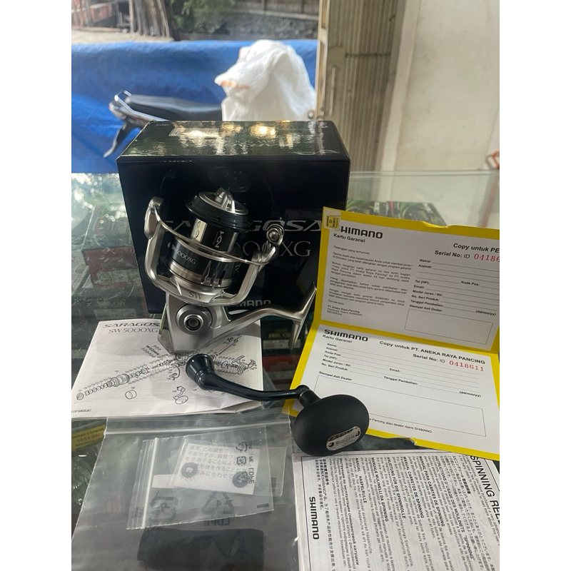 REEL SHIMANO SARAGOSA SW 5000 XG GEAR 6.2:1 GARANSI SHIMANO INDONESIA (OFFLINE TRADE ONLY)