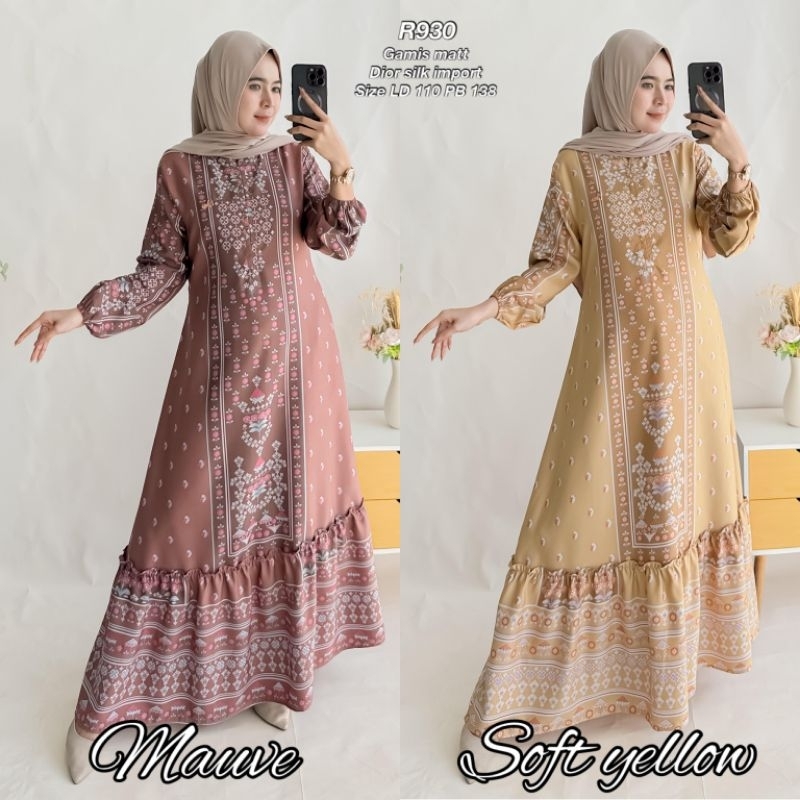 Ribyka R930 Gamis Dior silk import