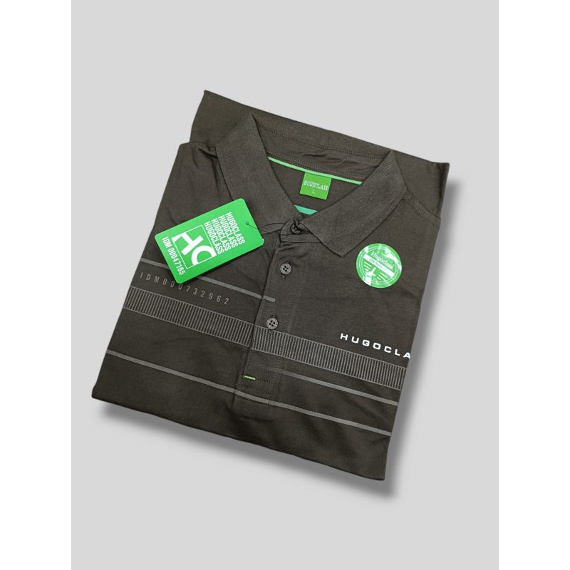 Kaos Krah Hugo Class Original pria ukuran L,XL,XXL
