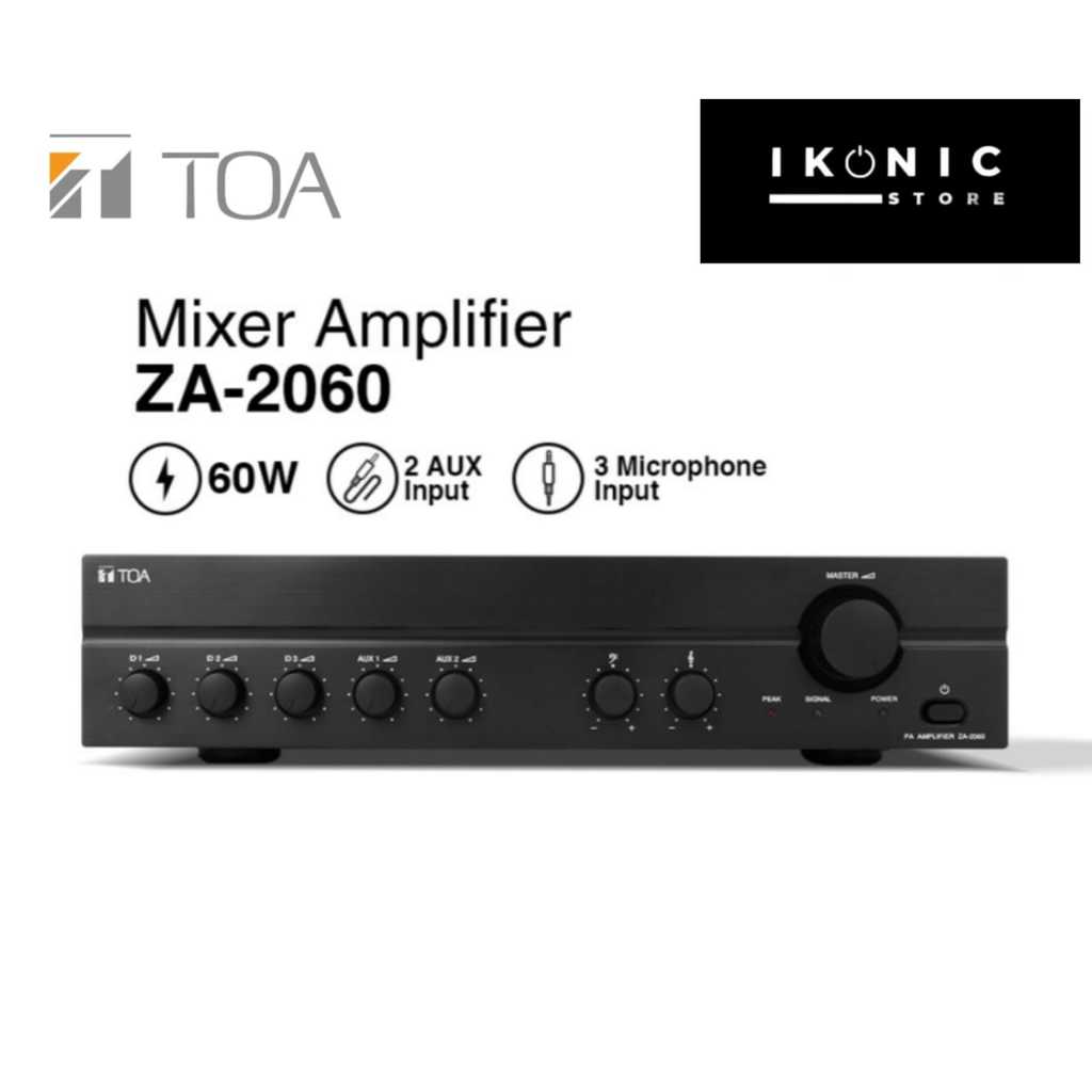 IKONIC TOA ZA 2060 Power Amplifier Mixer Ampli TOA 60 Watt Original 100% Garansi Resmi