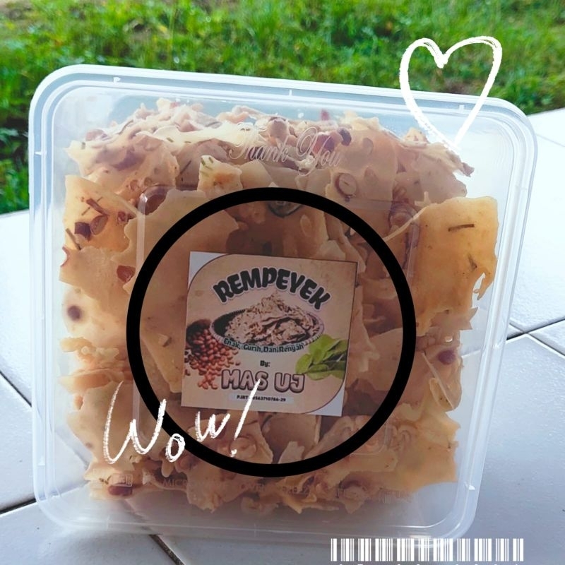 

Rempeyek mas uj toples 2000ml