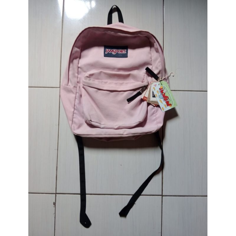 tas jansport polos pink peach