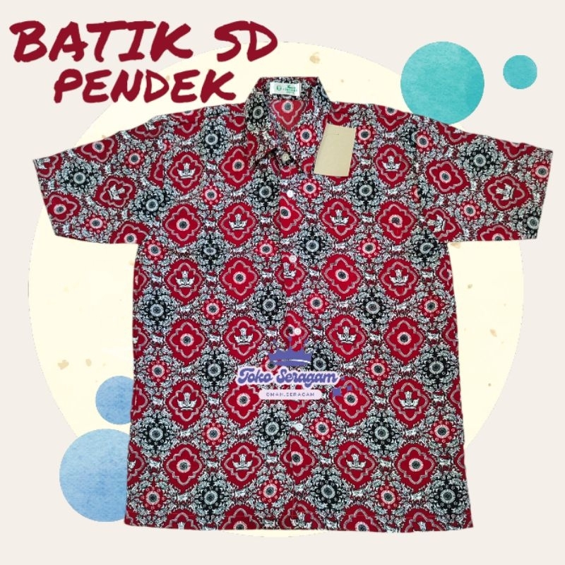 SERAGAM BATIK TUNAS HARAPAN / BATIK SD MERAH