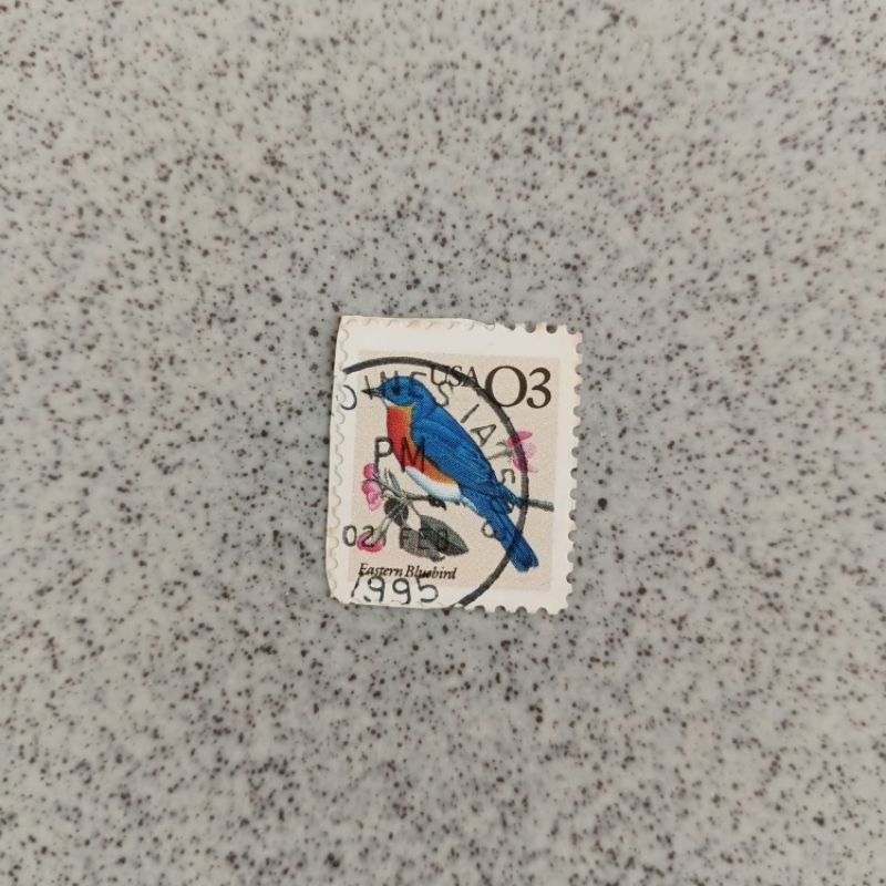 

Perangko used USA 20 gambar burung biru