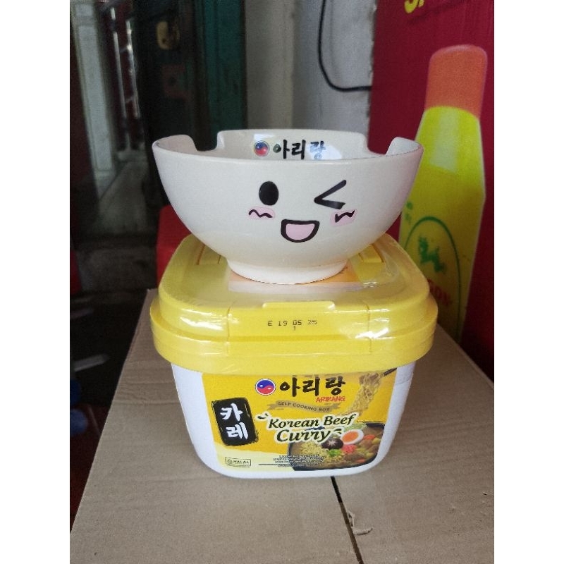 

Mie Arirang Korean Beef Curry Self Cooking (gratis mangkok cantik bisa request motif) free bubblewarp