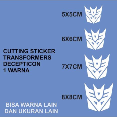 

Cutting Sticker DECEPTICON Transformers 1warna Stiker Transformer Satuan