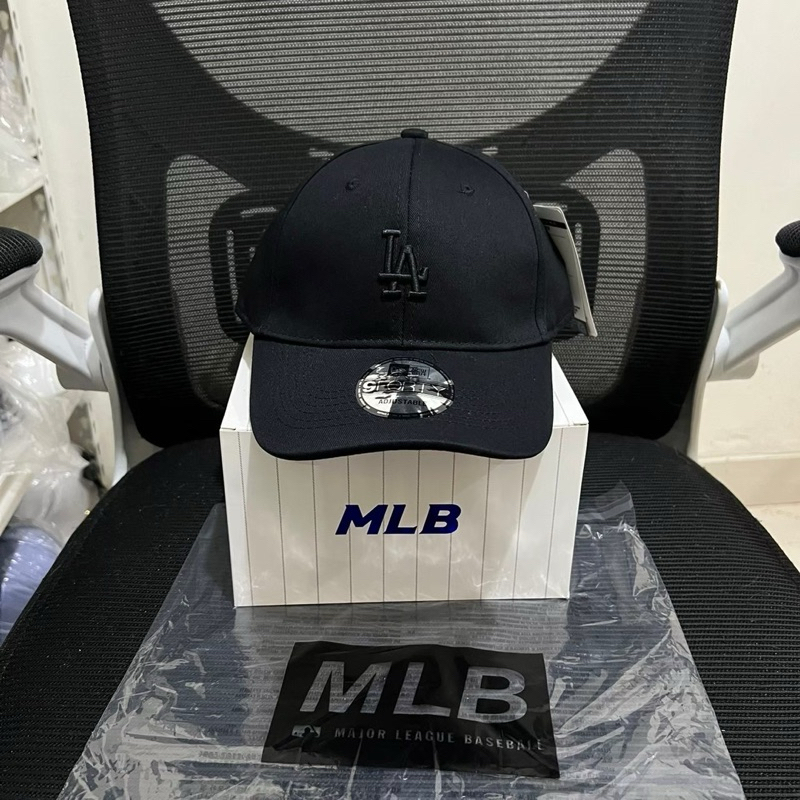 Topi BASEBALL LA korea Fullblack Baseball Cap Korea LA Small Logo