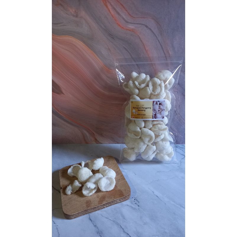 

Krupuk Panggang Rasa Bawang Putih Khas Indramayu Cap Panda (Non Kolestrol)